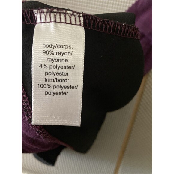 Maurice’s Womens Tunic Top Size Medium‎ Maroon/Black - Picture 7 of 7